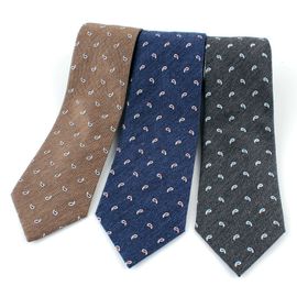 [MAESIO] KSK2596 Wool Silk Paisley Necktie 8cm 3Color _ Men's Ties Formal Business, Ties for Men, Prom Wedding Party, All Made in Korea